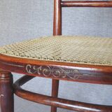 2 Thonet chairs No. 221 with bronze inlays, circa 1910