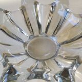 Large pocket organic floral shape/Corolla/Starry. Art Vannes France unsigned. Crystal.