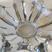 Large pocket organic floral shape/Corolla/Starry. Art Vannes France unsigned. Crystal.