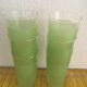 Six glasses granités green of the 1960