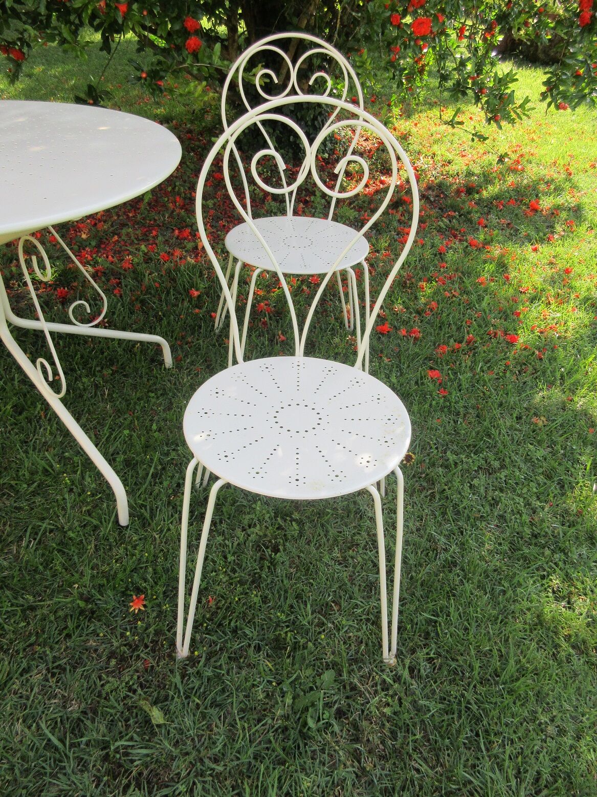 Wrought iron garden living room