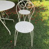 Wrought iron garden living room