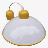 Targetti Sankey white and yellow glass pendant light