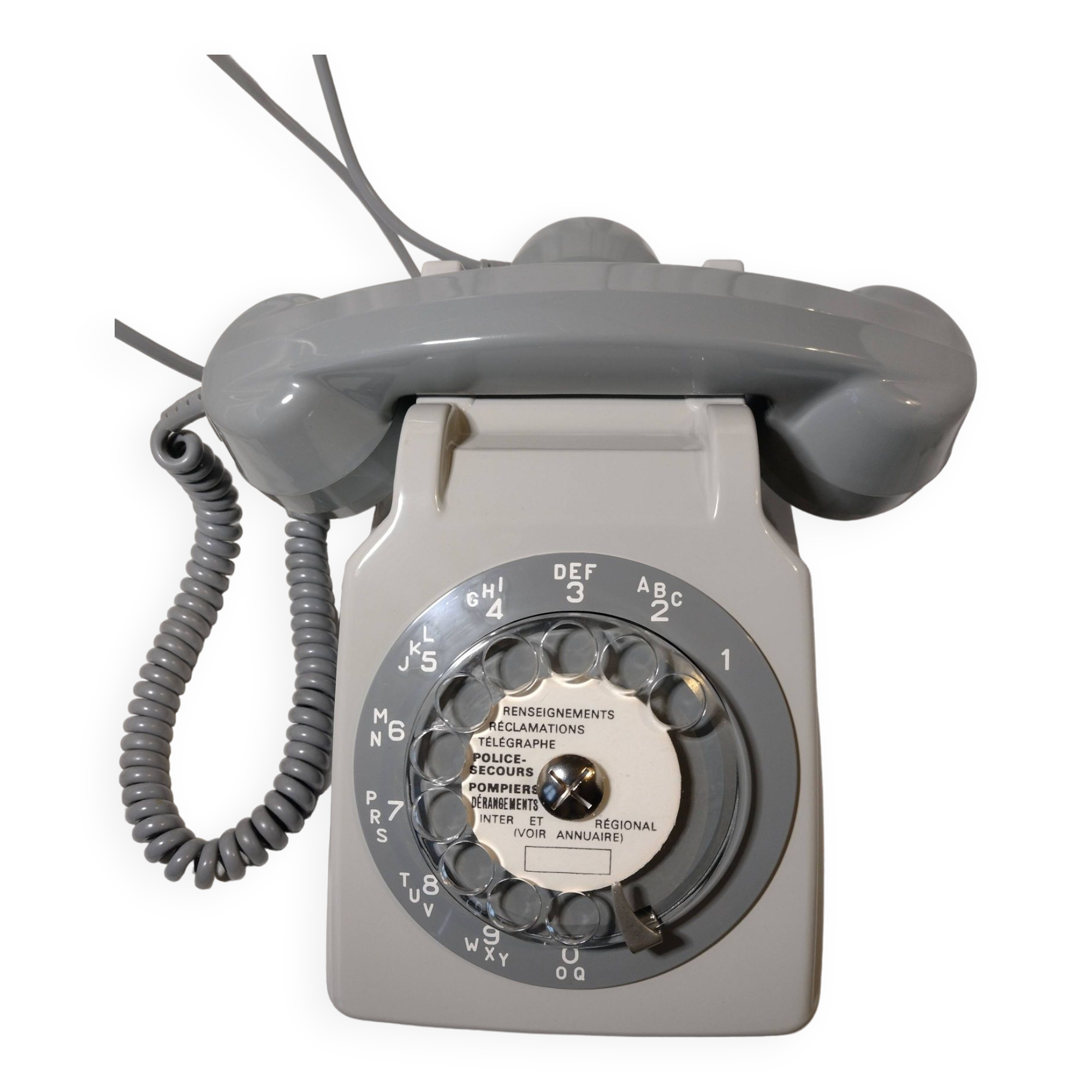 Vintage S63 Gray Rotary Dial Ptt Telephone