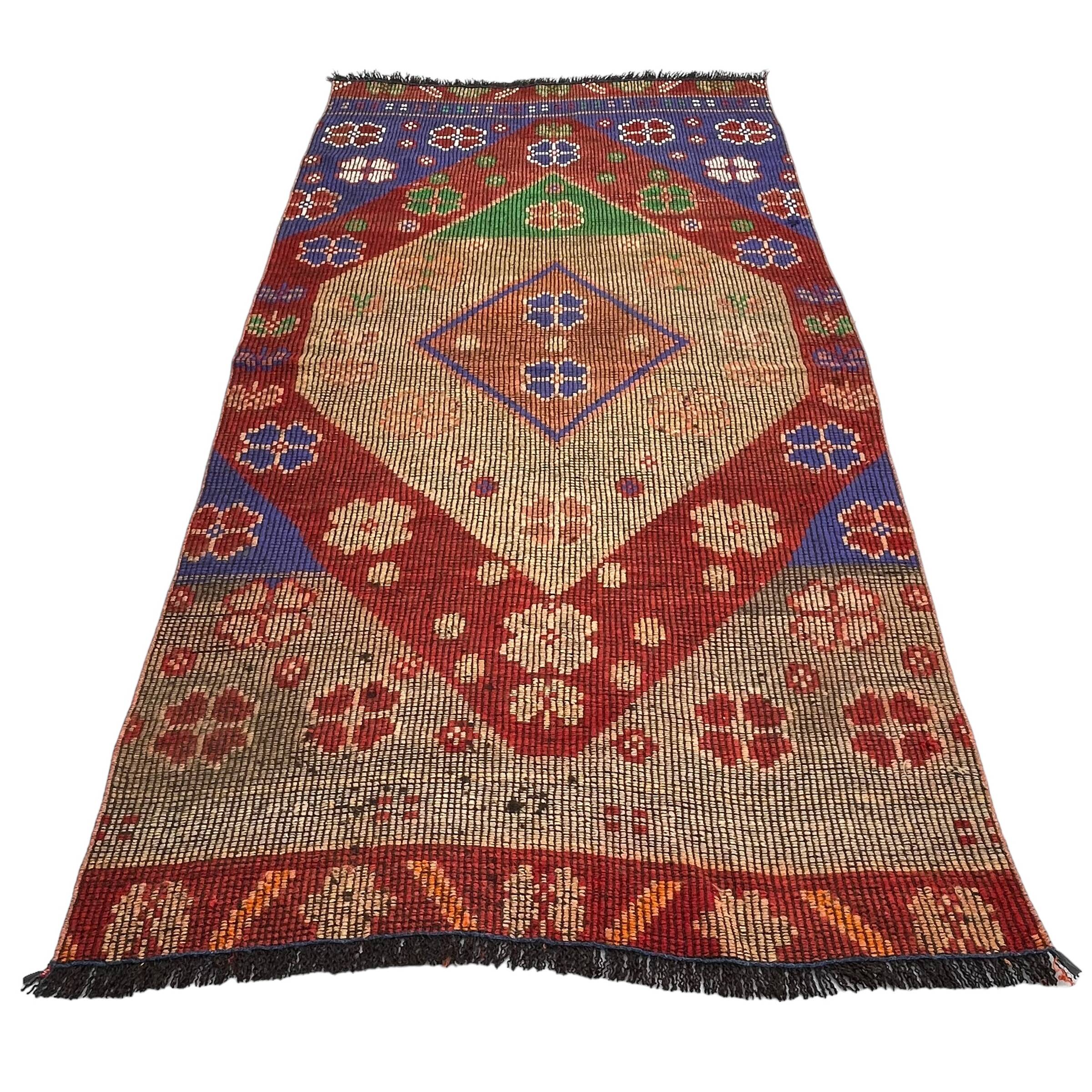 Vintage turkish kilim rug , 220 x 117 cm