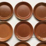 12 sandstone dessert plates