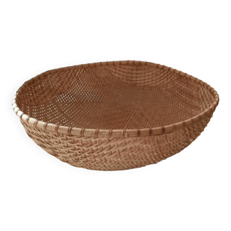 Large Asian-style wicker basket