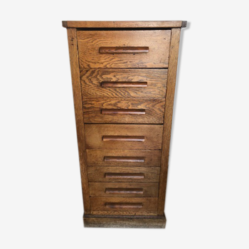 Vintage wood rag picker 8 drawers
