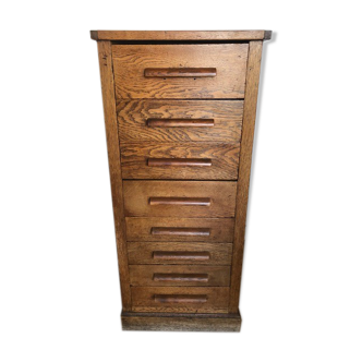 Vintage wood rag picker 8 drawers