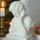 Limestone bust young girl who reads