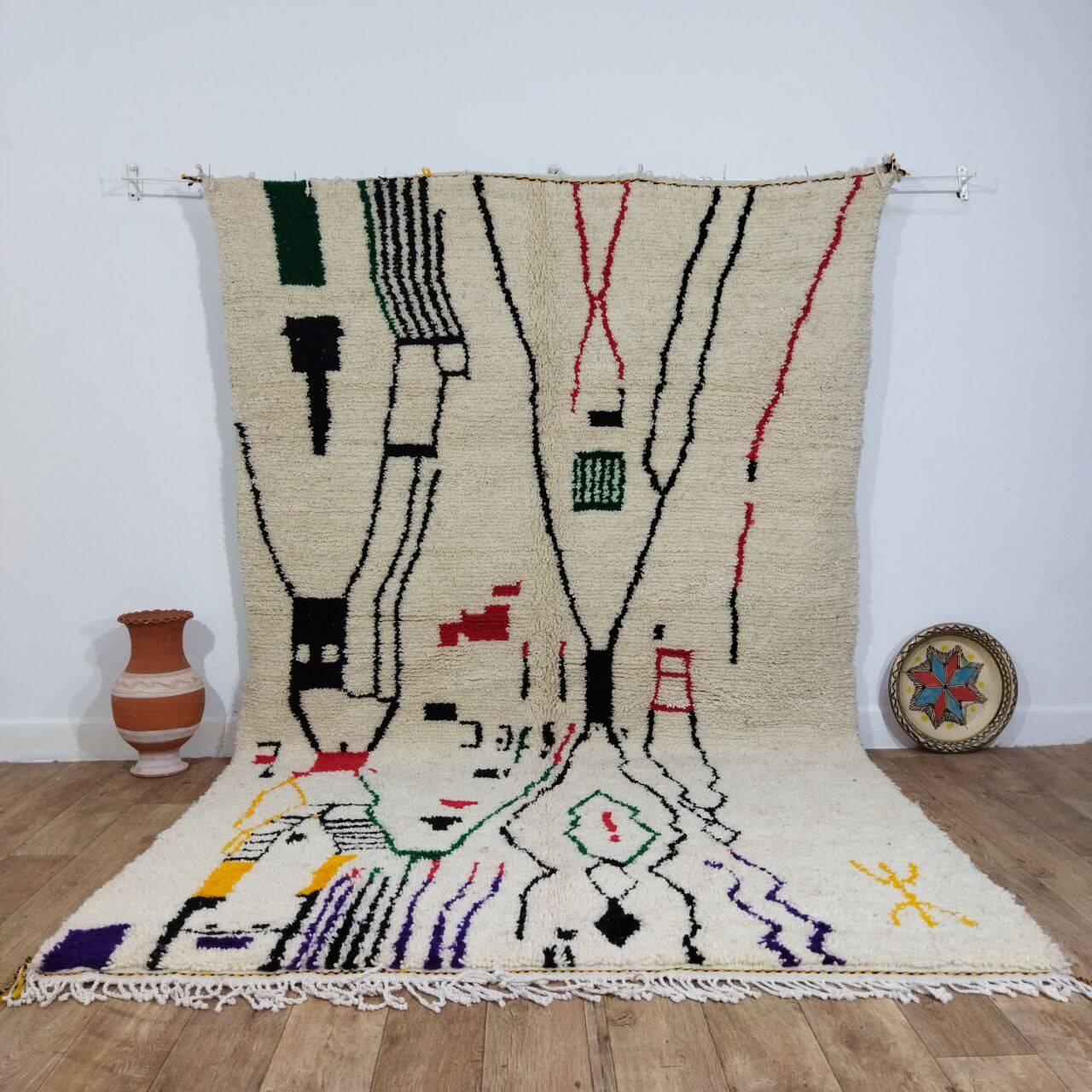 Handmade Moroccan Berber rug 315 X 190 CM