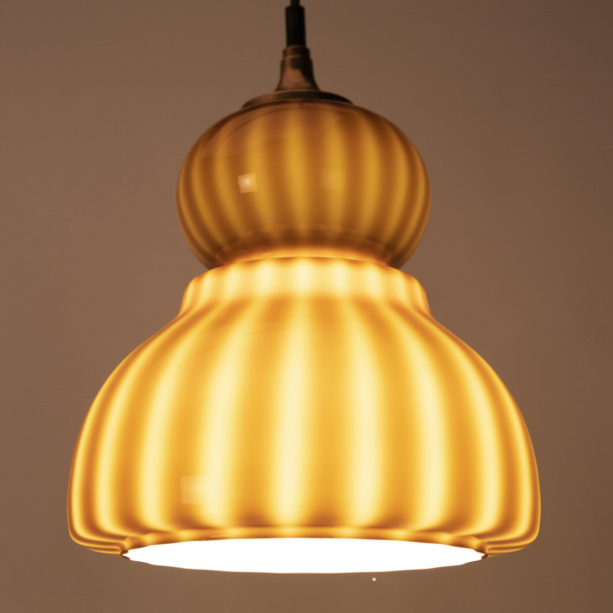 2-tone-brown space age pendant lamp