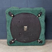 Vintage 20thc "camaleonda" green fabric armchair by mario bellini for c&b