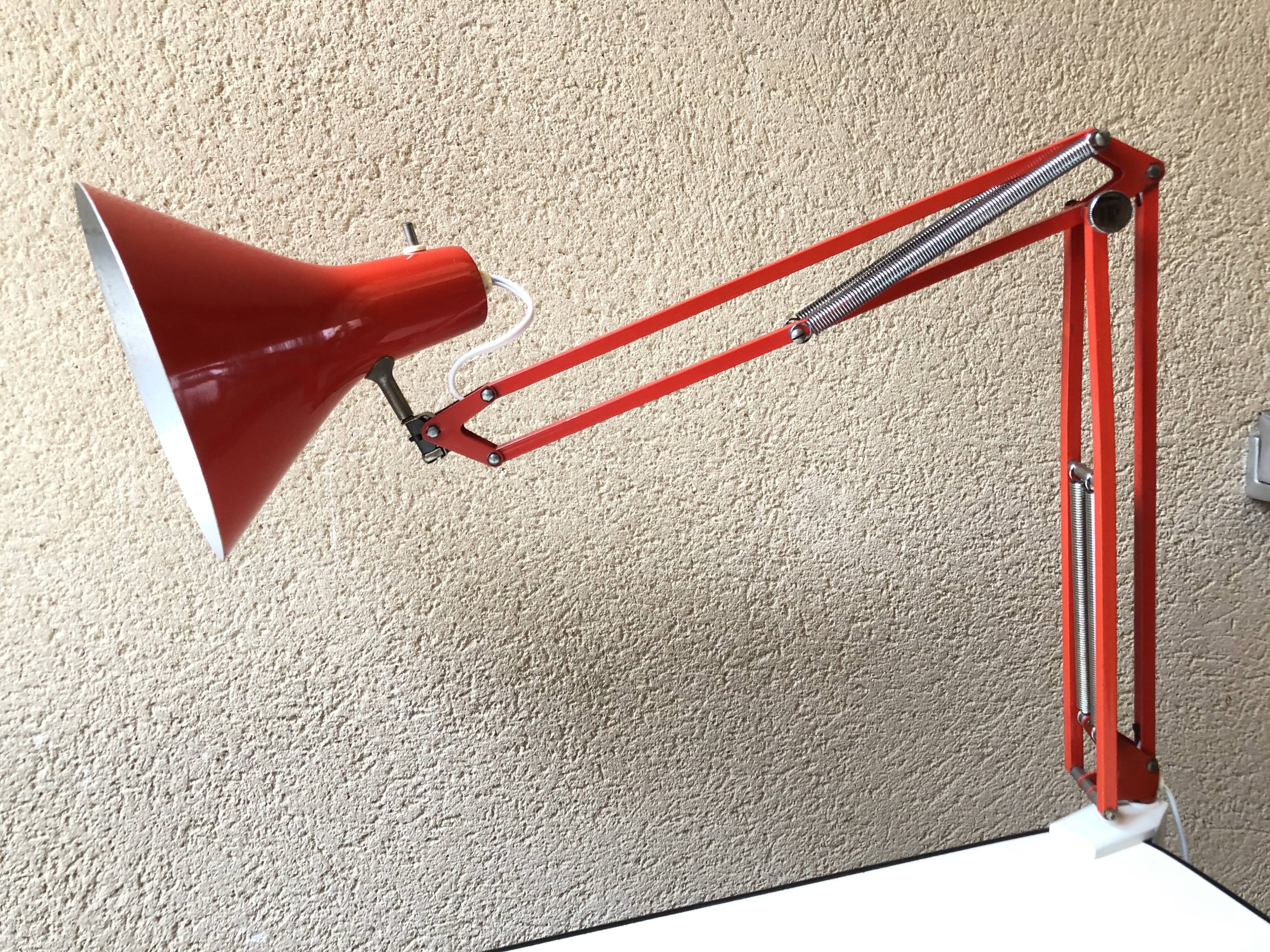 Vintage office lamp Luxo L2 de Jacob Jacobsen