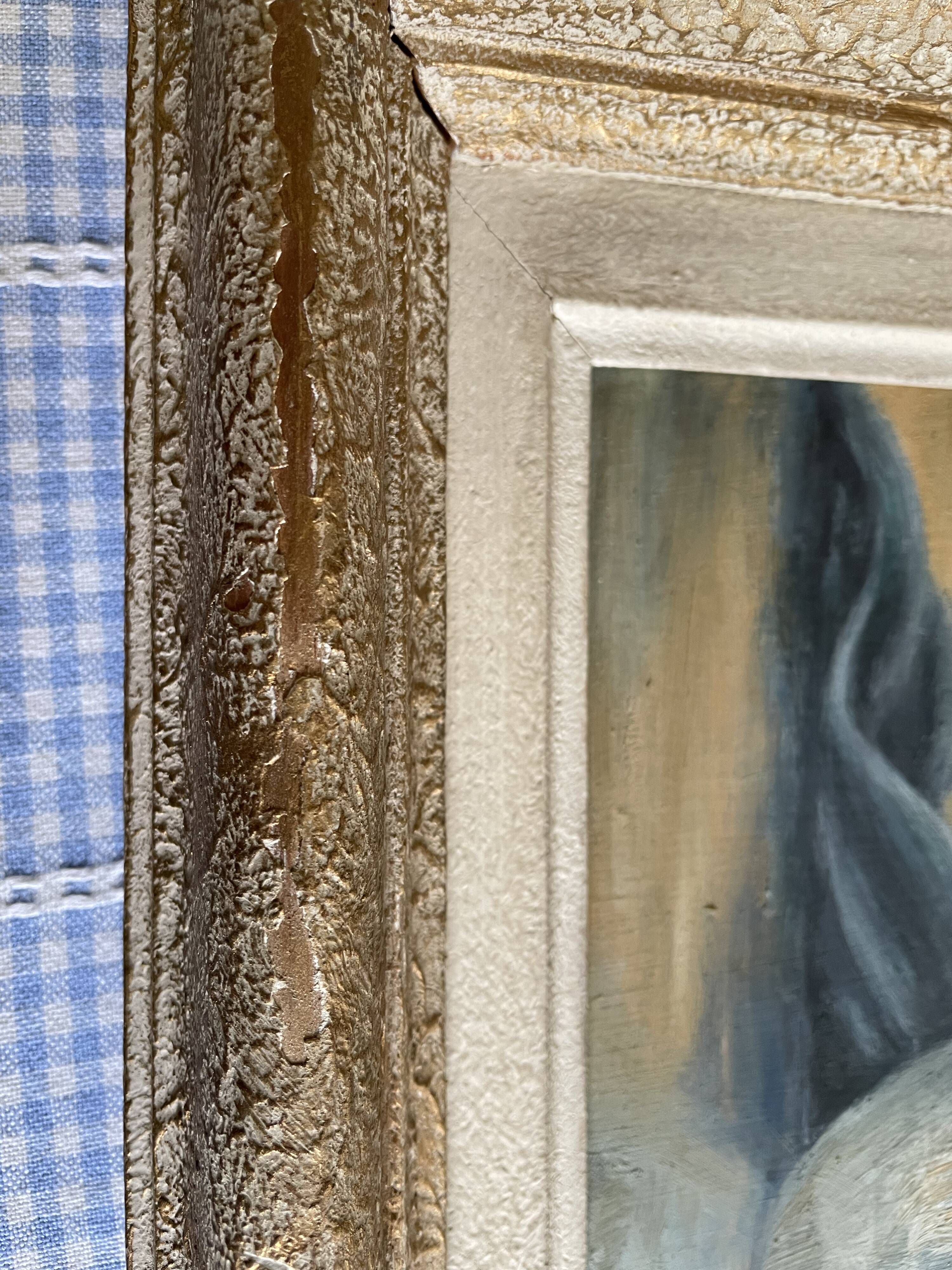 Old painting bouquet of flowers