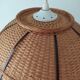 Vintage rattan hanging lamp