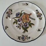 Saint Clément Tulip plate, hand-decorated