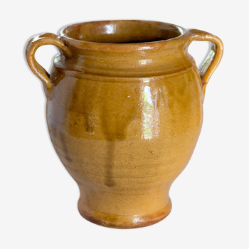 Glazed terracotta grease pot / jar
