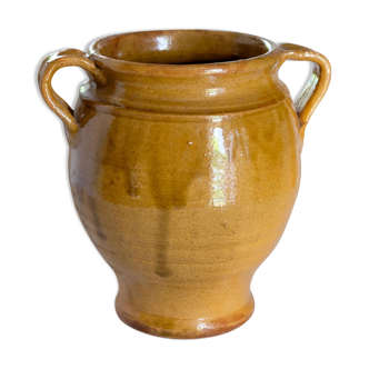 Glazed terracotta grease pot / jar