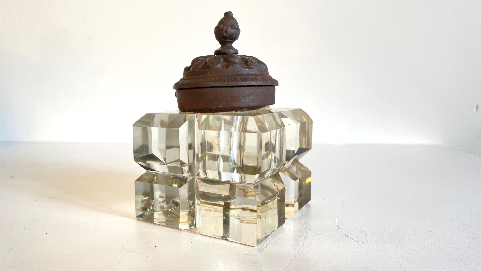 1930 crystal inkwell