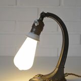 Lampe de bureau antique Art Nouveau lampe de table lampe de chevet en laiton Autriche années 1920