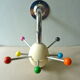 Wearing coat Sputnik Atomium from the 1970s