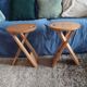 Paire de tabourets pliables Adrien Reed vintage