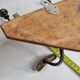 Wall rack "bistro" in metal and wood, 1900, 3 hooks