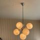 Ceiling lamp chandelier 7 lights Sputnik 1960s, The cluster