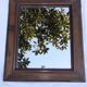 Louis Philippe 69cm silver-plated wooden mirror with gilded thread to hang