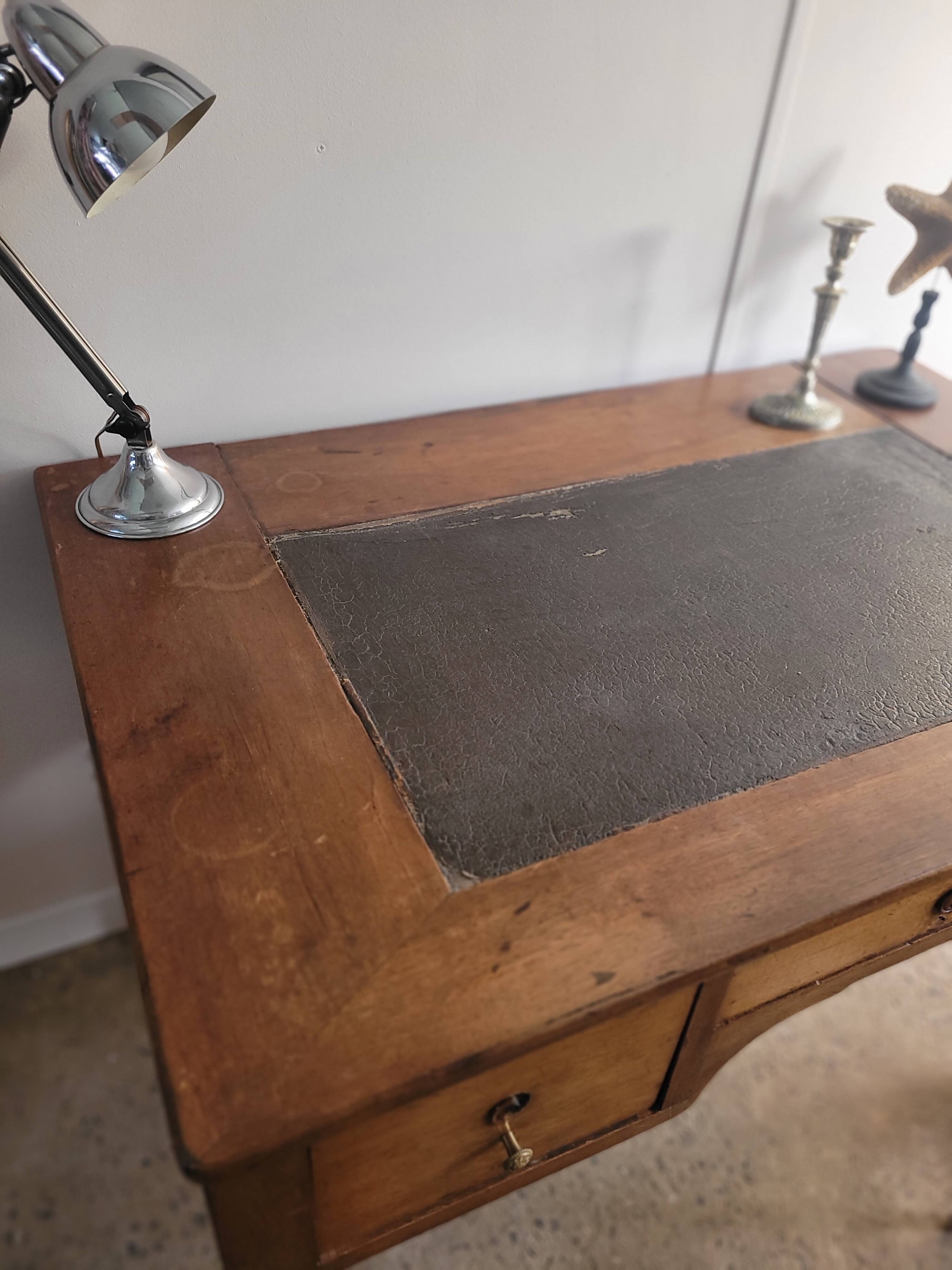 Louis Philippe desk with turned legs