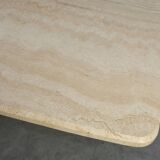 Sculptural organic travertine coffee table, France 1980s