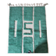 Authentic traditional green and white natural wool rug 150/250 cm