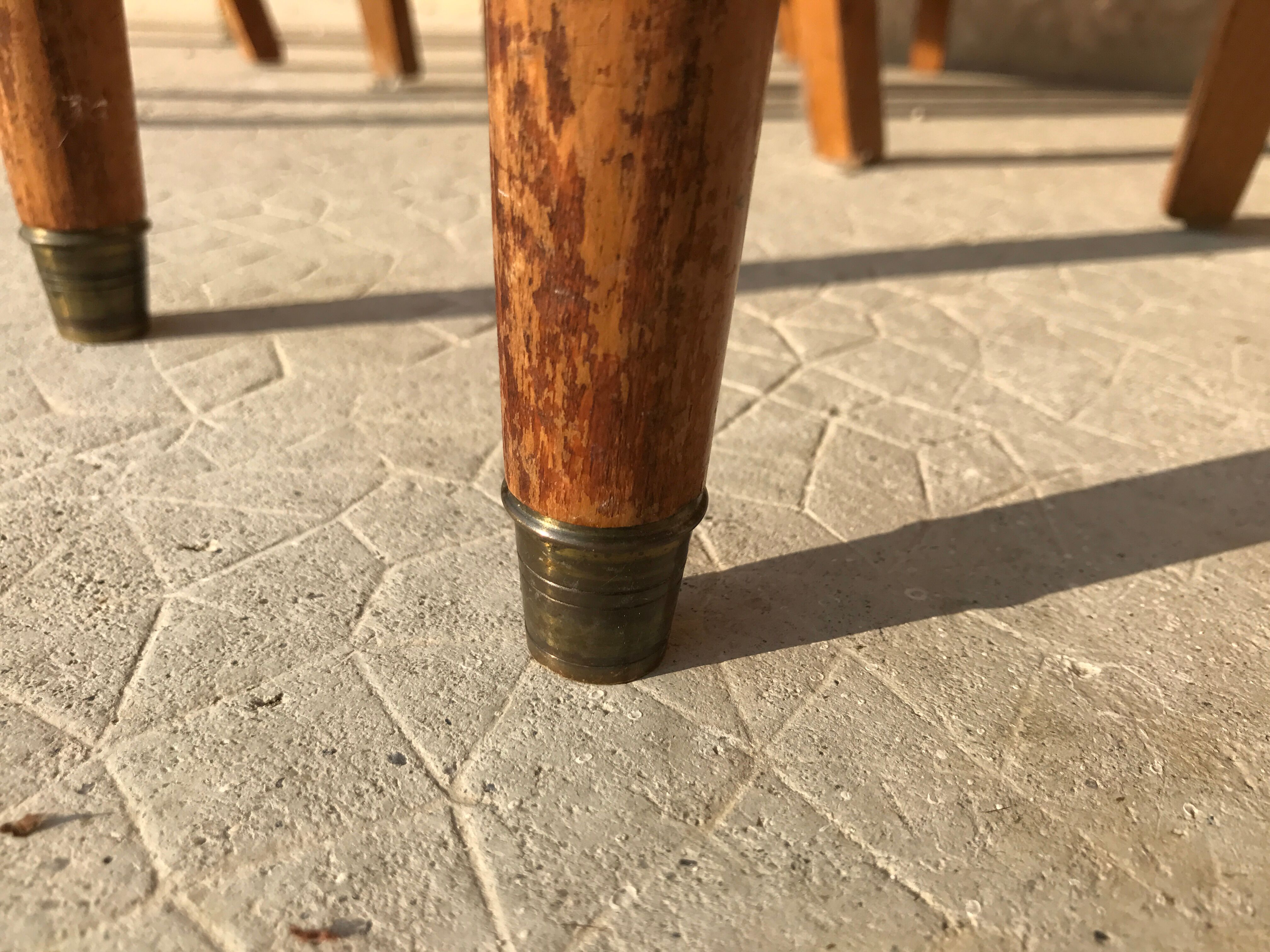 Set of 6 canned chairs Louis XI