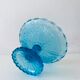 Blue glass stand cup