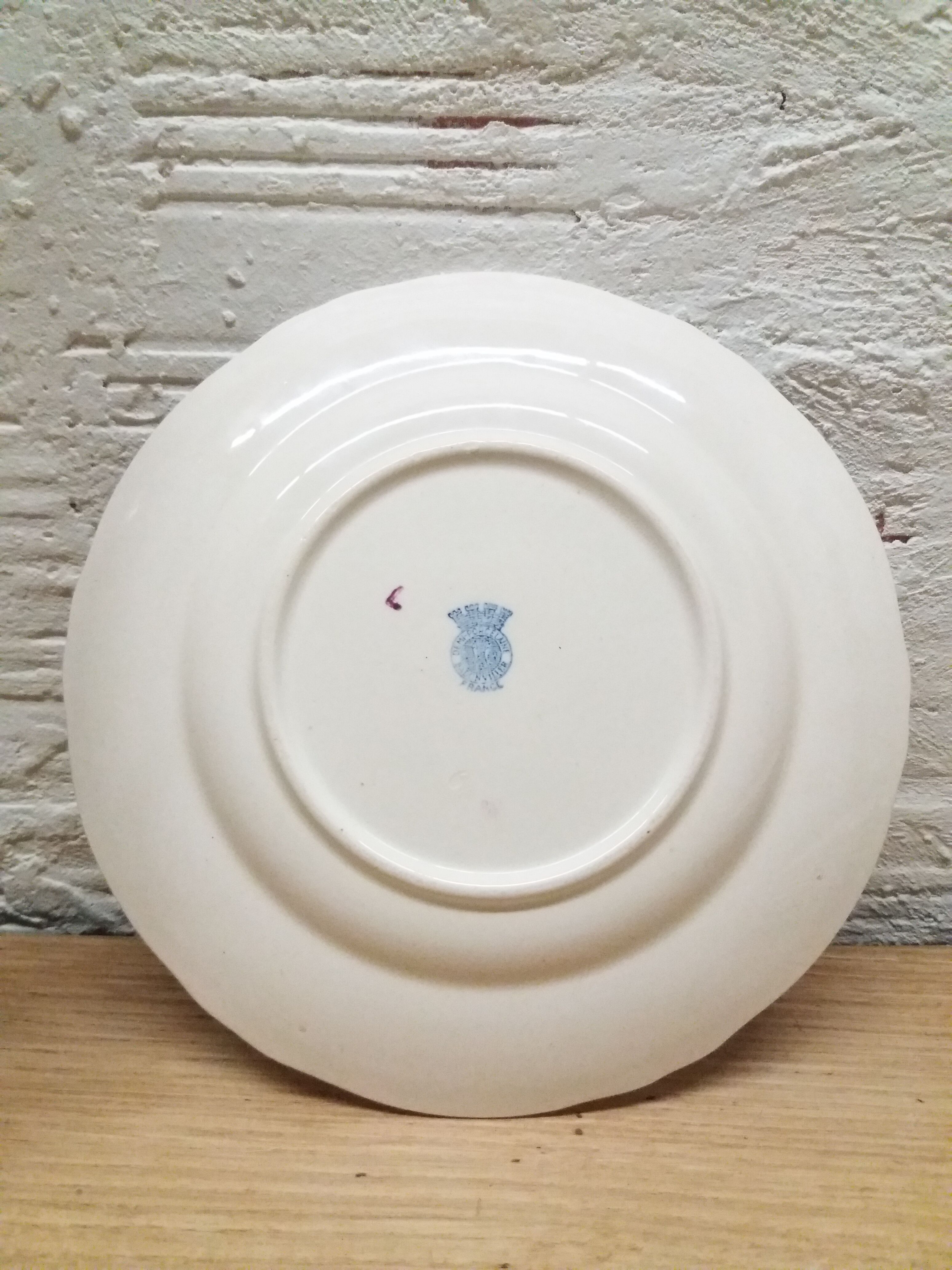 Set 6 flower dessert plates