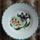 3 antique deep plates from St Amand and Hamage