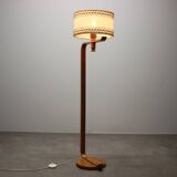 Scandinavian wooden floor lamp, 1960s