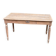 19th-century Louis XVI solid oak farmhouse table, 140cm.
