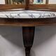 Console d'angle et son double miroir Art déco en noyer, France vers 1920