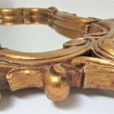 Mirror rocaille gilded ice saint-gobain vintage