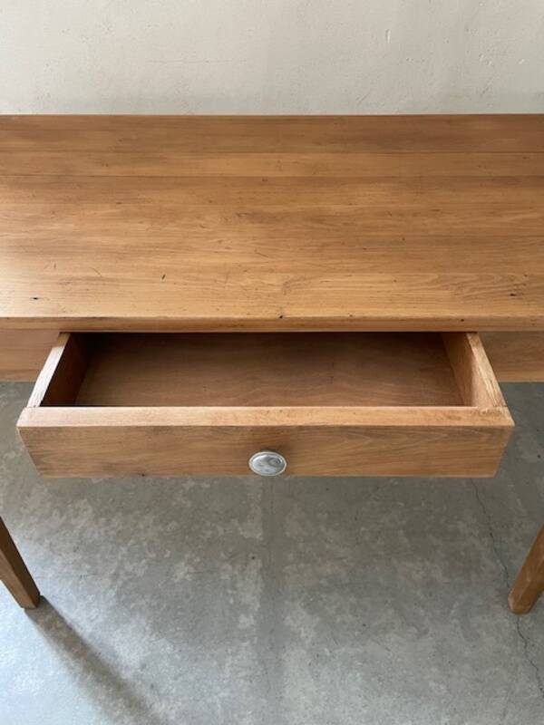 Farm table with a drawer