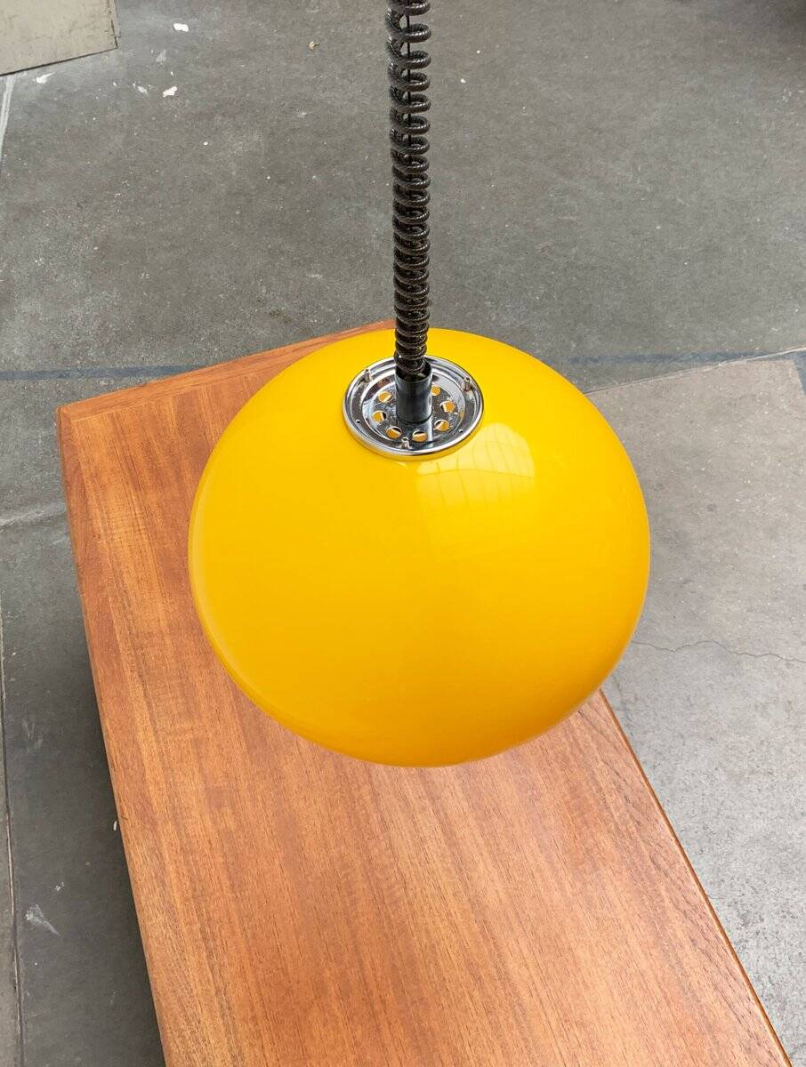 Italian pendant lamp Jolly in Space Age style from the mid-century by Luigi Massoni for Guzzini, 1960s.