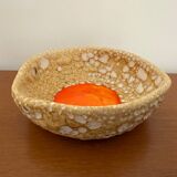 Vallauris ceramic empty pocket bowl vintage Fat Lava