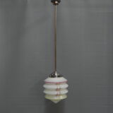 Art deco hanging lamp with lantern shade
