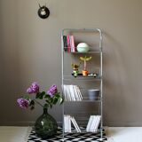 Vintage aluminium floor library