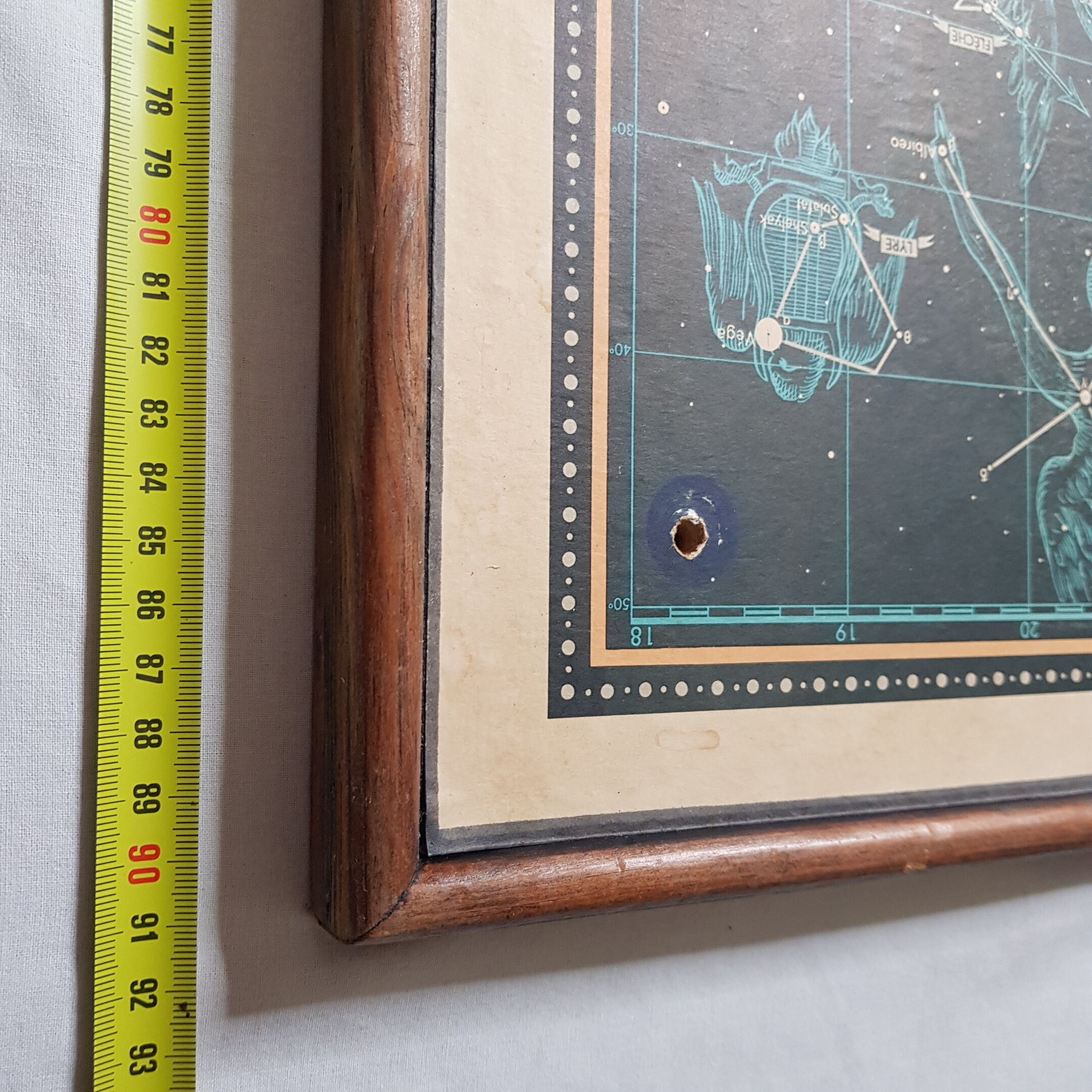 Map of the ancient sky edition of the 1972 IGN depicting the starry celestial sphere