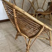 Vintage rattan shell chairs