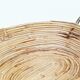 1970s rattan and brass basket by Gabriella Crespi