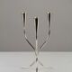 Silver-plated candelabra by Gunnar Ander for Ystad-Metall, Sweden 1960s